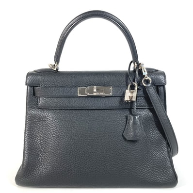 エルメス HERMES ケリー28 ケリー 28 2WAYバッグ ショルダーバッグ 肩掛け ハンドバッグ トリヨンクレマンス I□刻 ブラック
