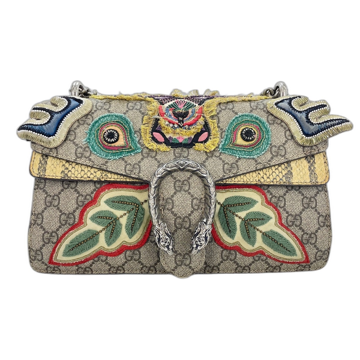 グッチ GUCCI GGスプリーム, パイソン ディオニュソス ショルダーバッグ【中古】