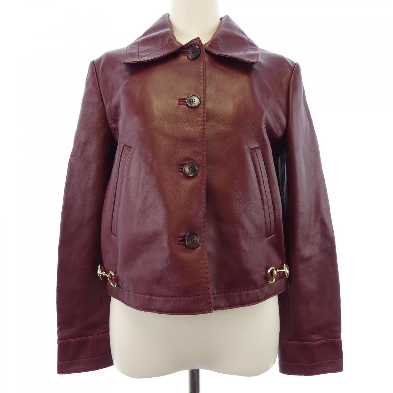 グッチ GUCCI 815063 XNA55 レザージャケット
