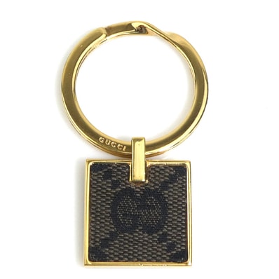 グッチ GUCCI チャーム キーリング メタル ゴールド ユニセックス【中古】 h32198a