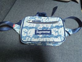 Supreme Fat Tip Jacquard Denim Waist Bag