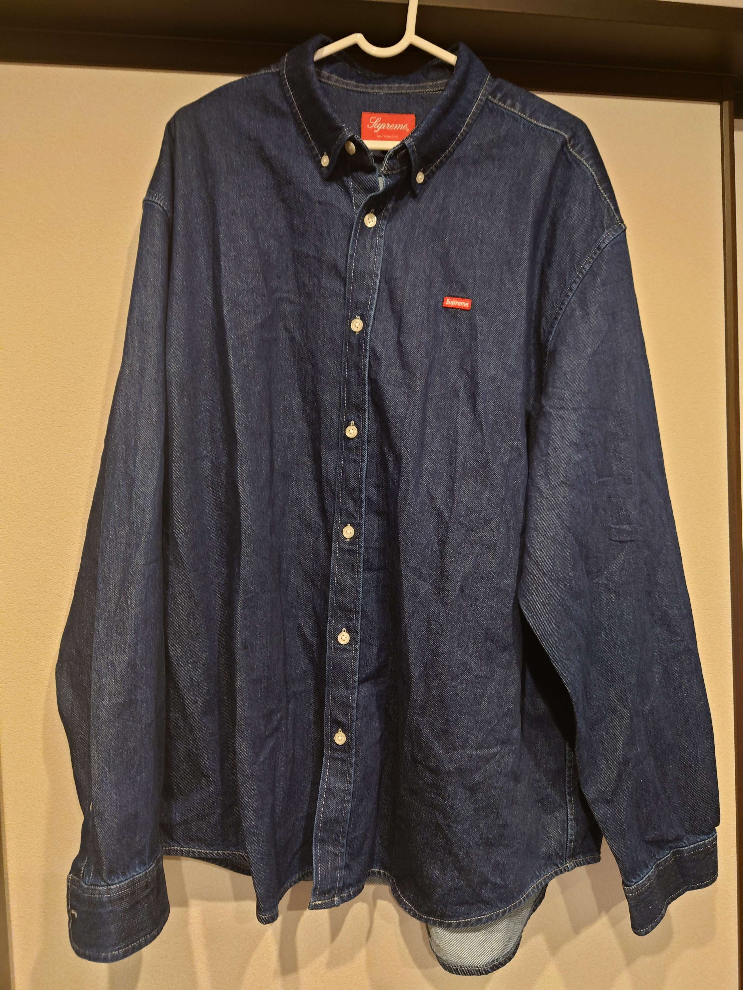 Supreme Small Box Shirt "Denim" (22FW)