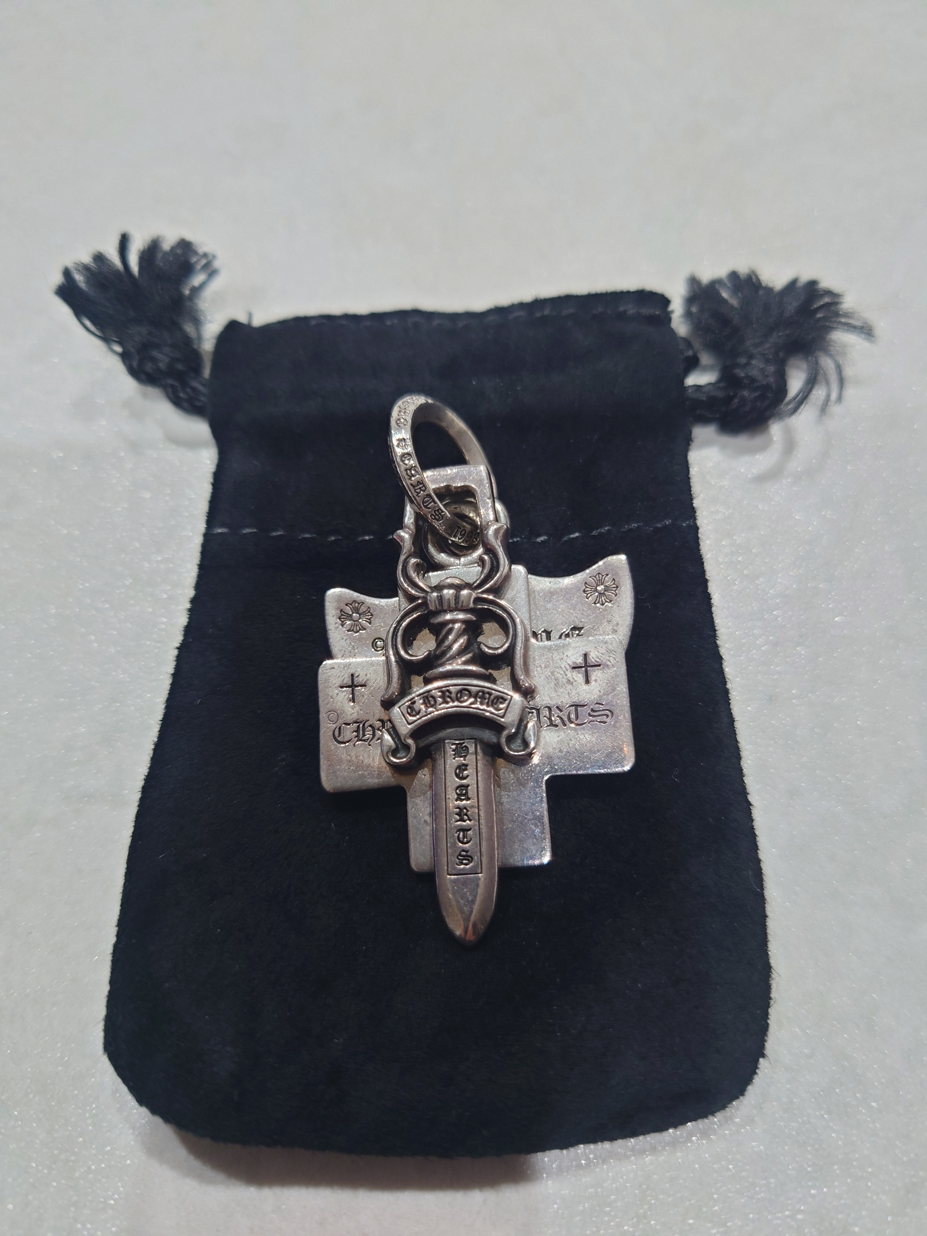 Chrome Hearts 3 Trinkets Pendant Osaka Limited "Silver"