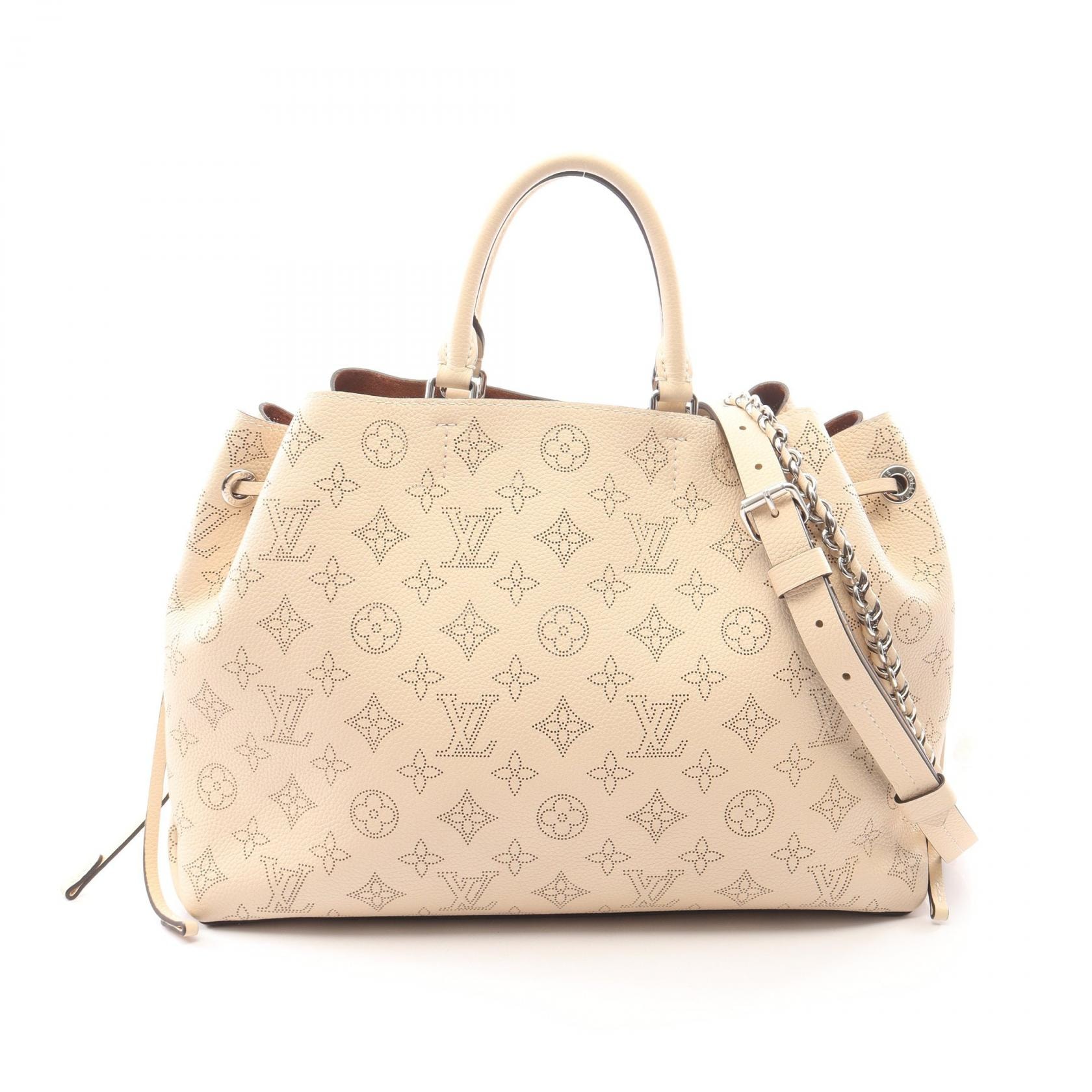 ルイ・ヴィトン LOUIS VUITTON ベラ トート 2WAY ハンドバッグ バッグ レザー マヒナ クレーム レディース ベージュ系 M59203 【中古】