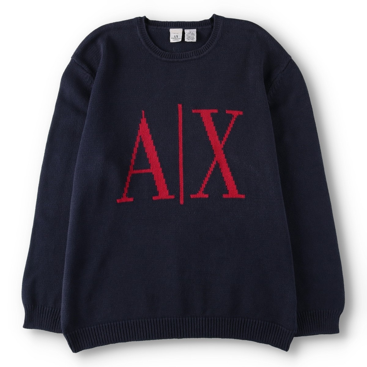 古着 ジョルジオアルマーニ Giorgio Armani ARMANI EXCHANGE コットンニットセーター メンズL相当/daa000457