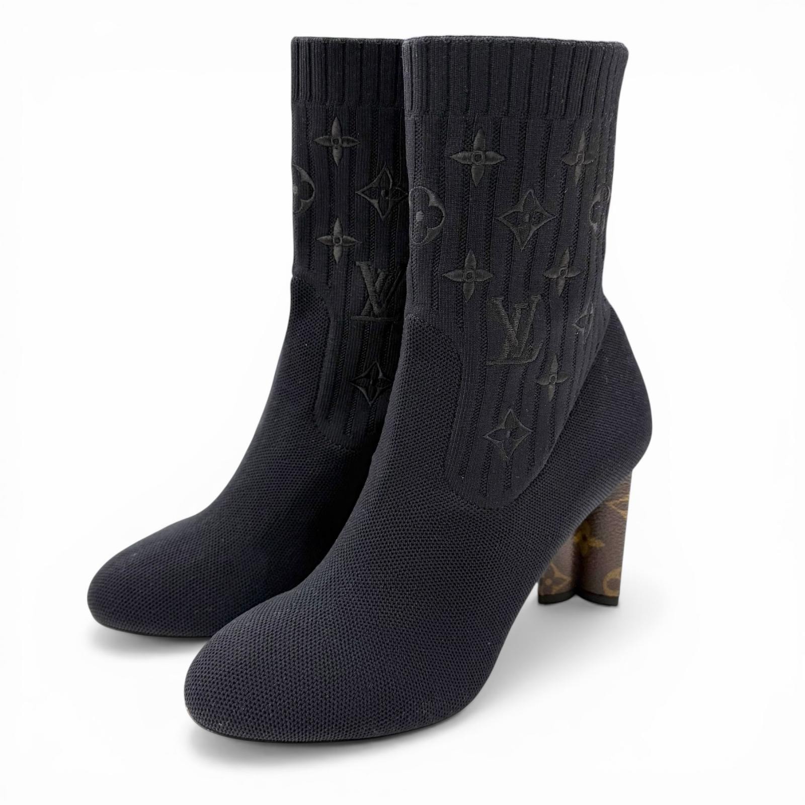 極美品 ルイヴィトン アンクルブーツ シルエットライン 37 1A8559