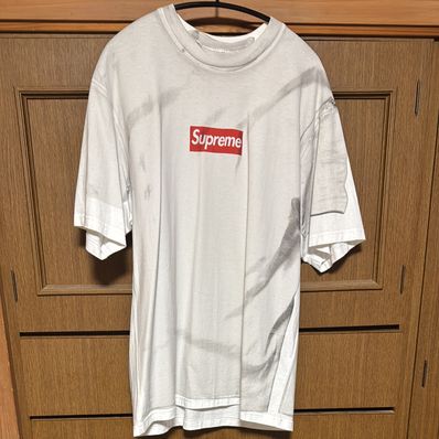Supreme x MM6 Maison Margiela Box Logo Tee "White"