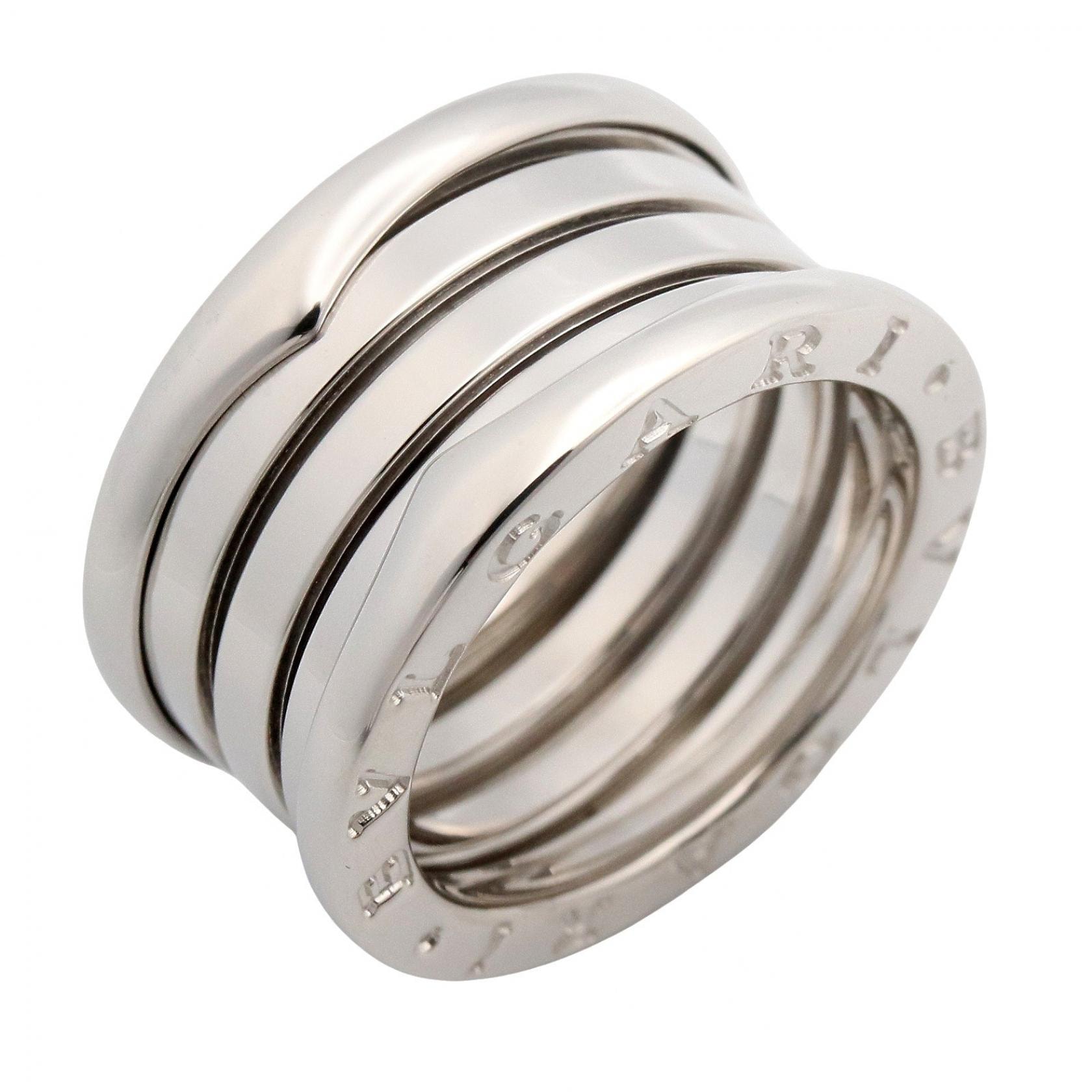 ブルガリ BVLGARI B-zero1 リング 4バンド リング・指輪 ジュエリー K18WG(ホワイトゴールド) メンズ レディース シルバー系 【中古】