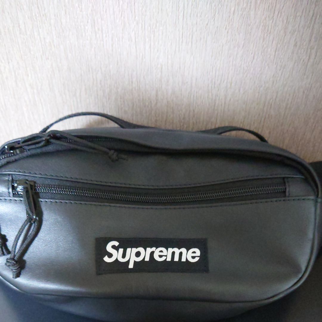 Supreme Leather Waist Bag 
