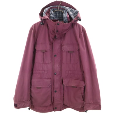 BURBERRY BLACK LABEL バーバリーブラックレーベル マウンテンジャケット L パープル 三陽商会 ライナー付き
