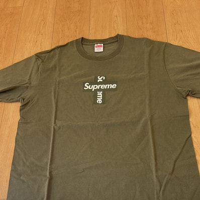 Supreme Cross Box Logo Tee "Olive"