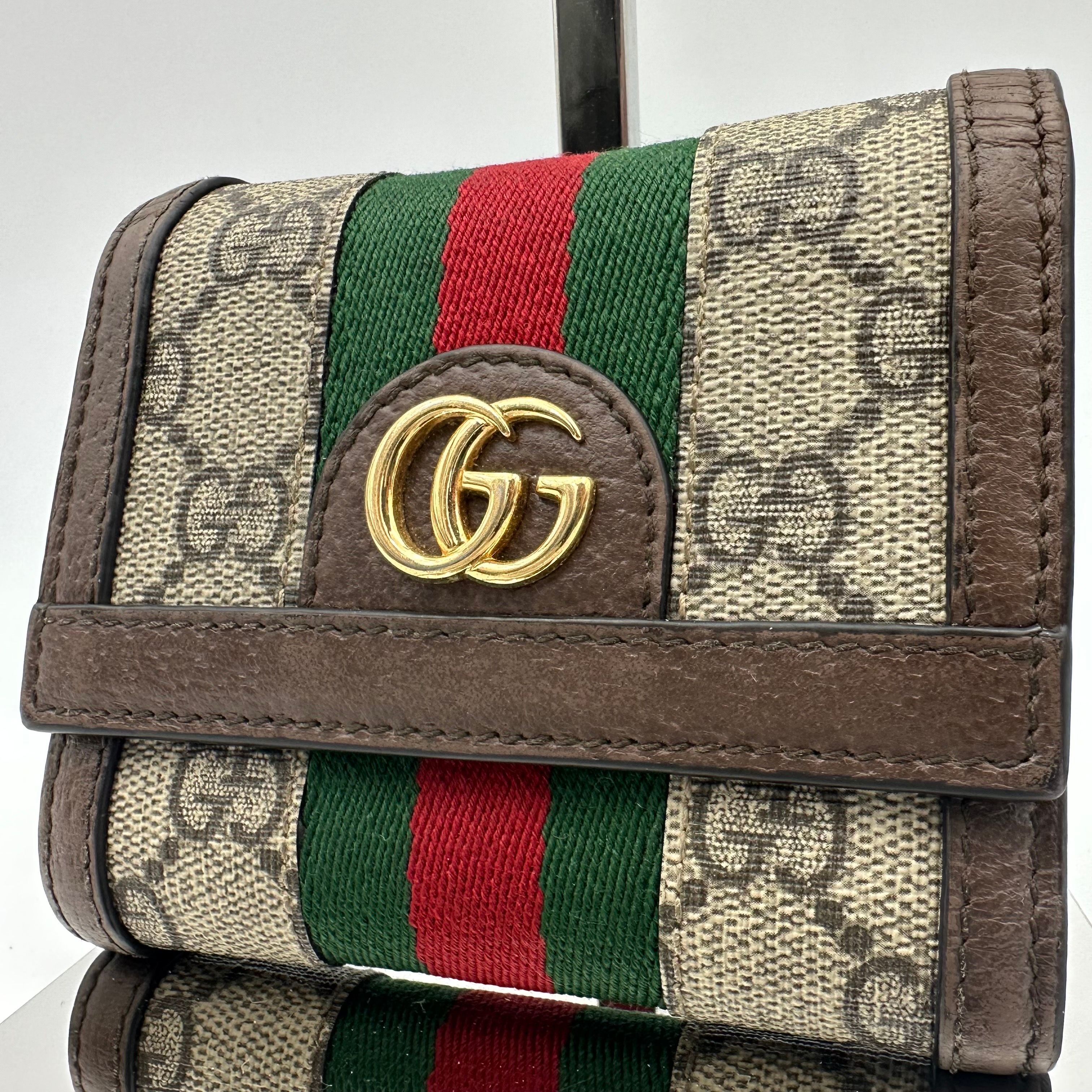 GUCCI Ophidia GG Petite Wallet "Beige/Ebony"