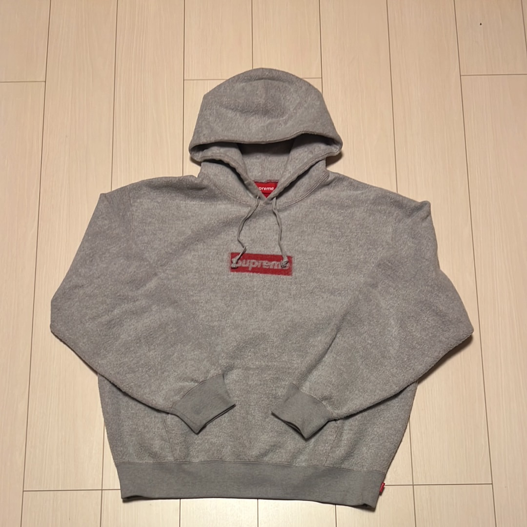 Supreme Inside Out Box Logo Hooded Sweatshirt "Heather Grey"