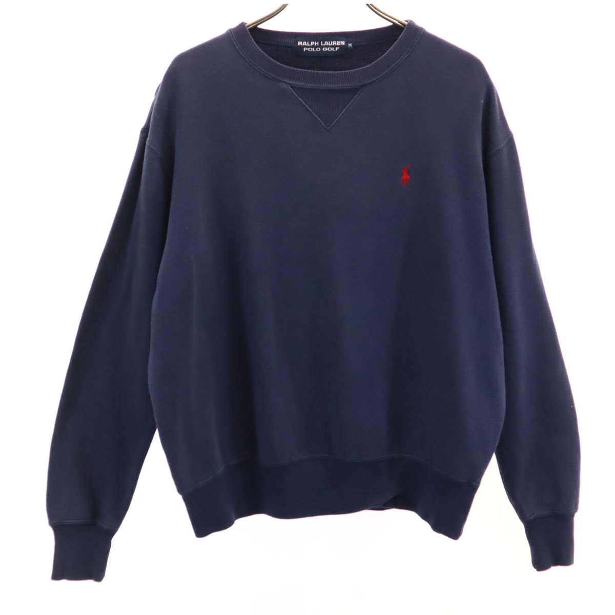 RALPH LAUREN POLO GOLF ラルフローレンポロゴルフ 長袖 スウェット トレーナー M ネイビー ナイガイ社製 裏起毛