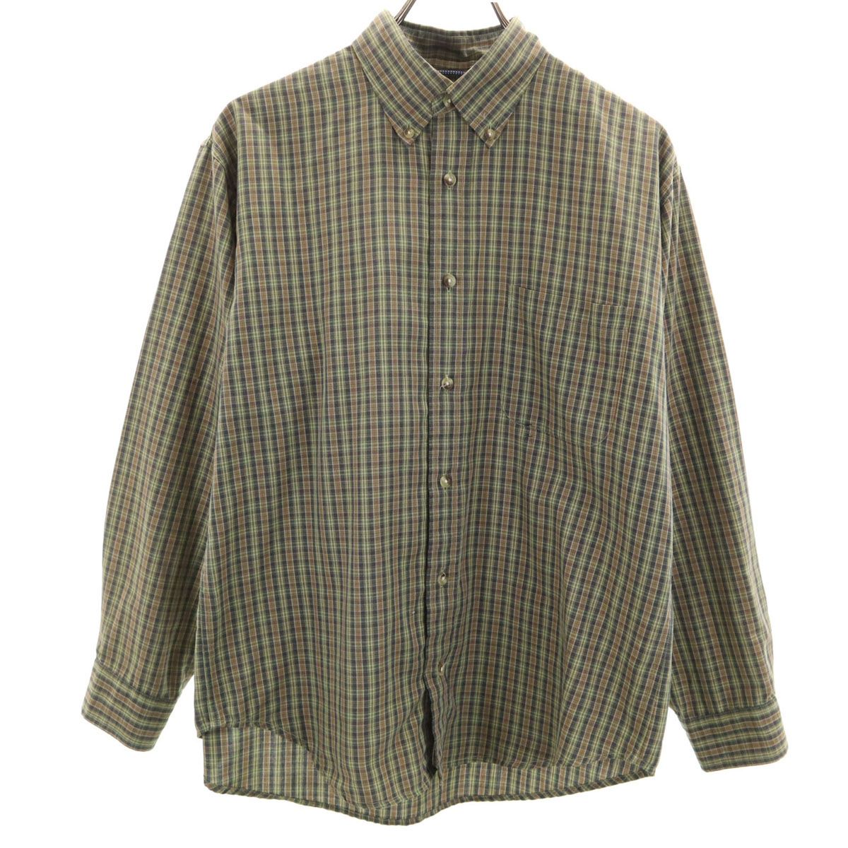 THE NORTH FACE ノースフェイス 長袖 ボタンダウンシャツ M オリーブ系 アウトドア NT26407