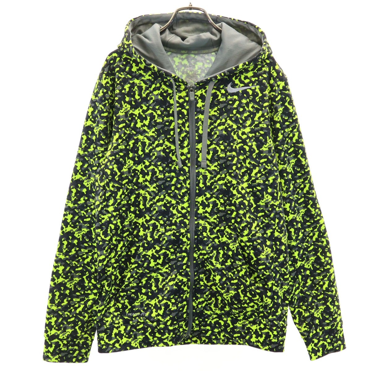 NIKE ナイキ 長袖 ジップパーカー M ライトイエロー