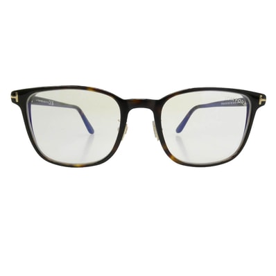 TOM FORD トムフォード TF5925-D-B 日本企画 ウェリントンシェイプ ブルーライトカットレンズ アイウェア メガネ ブラウン系 52□20 145【極上美品】【中古】
