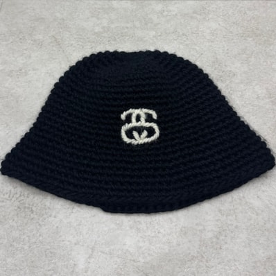 Stussy Bucket Hat SS Link Knit "Black"