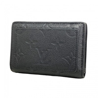 【6dc3781-k】ルイヴィトン 財布 モノグラム・アンプラント ポルトフォイユクレア M80151 ノワール【中古】レディース