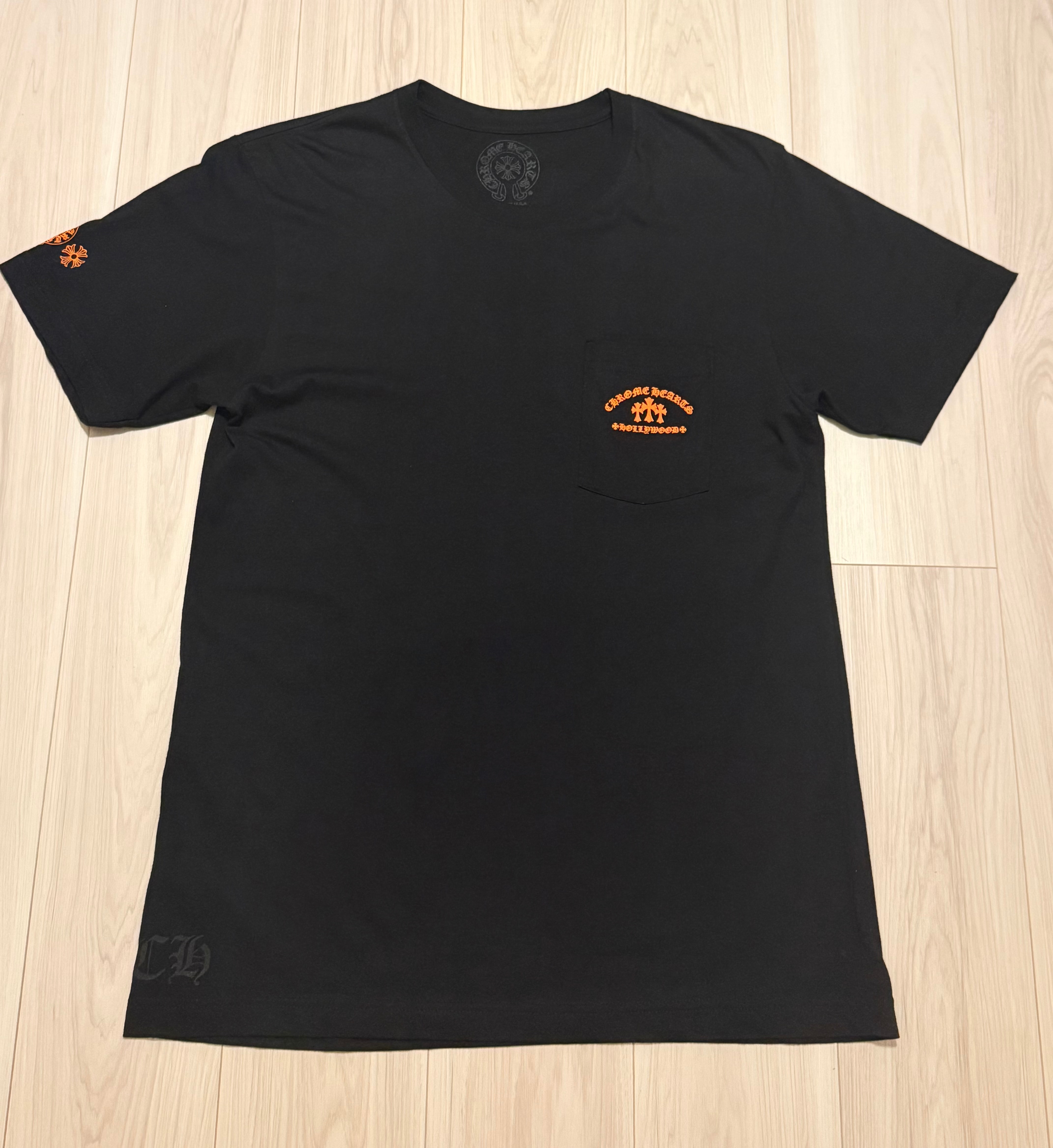 Chrome Hearts King Taco 3 Cemetery Cross Print T-Shirt "Black/Orange"