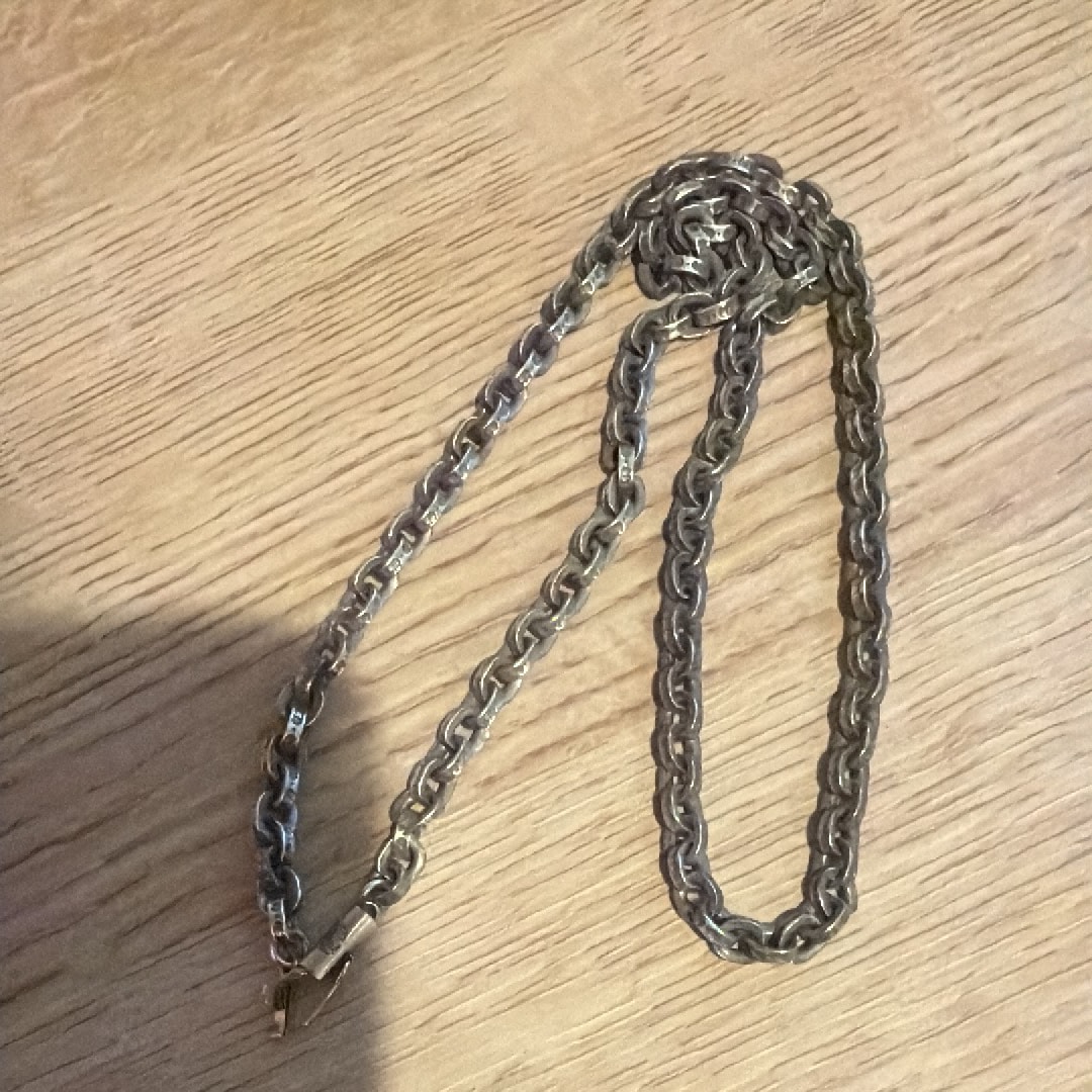 Chrome Hearts Paper Chain Necklace 20Inch "Silver"