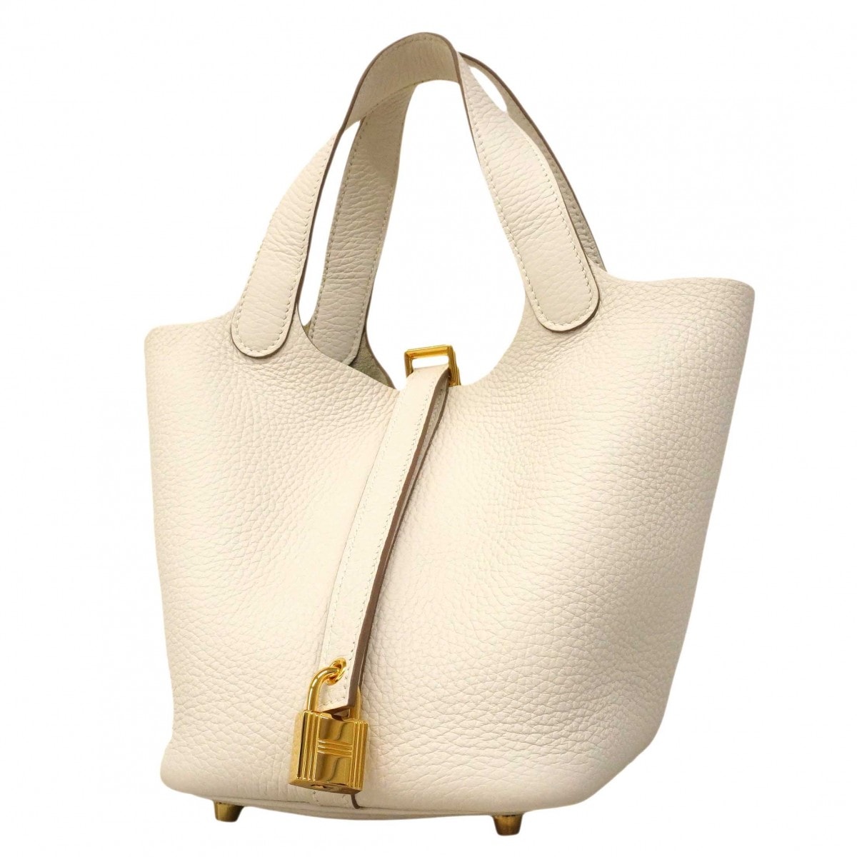 【6dd4573】エルメス ハンドバッグ ピコタンロックPM トリヨンクレマンス グリペール ゴールド金具 W刻印【中古】レディース