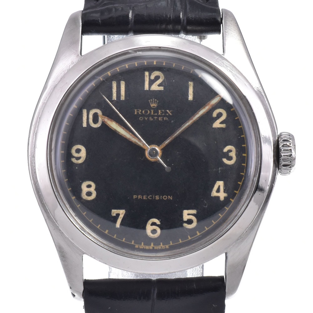 ロレックス ROLEX 6082 ヴィンテージ オイスター ブラック 手巻き メンズ 腕時計 Q#147512