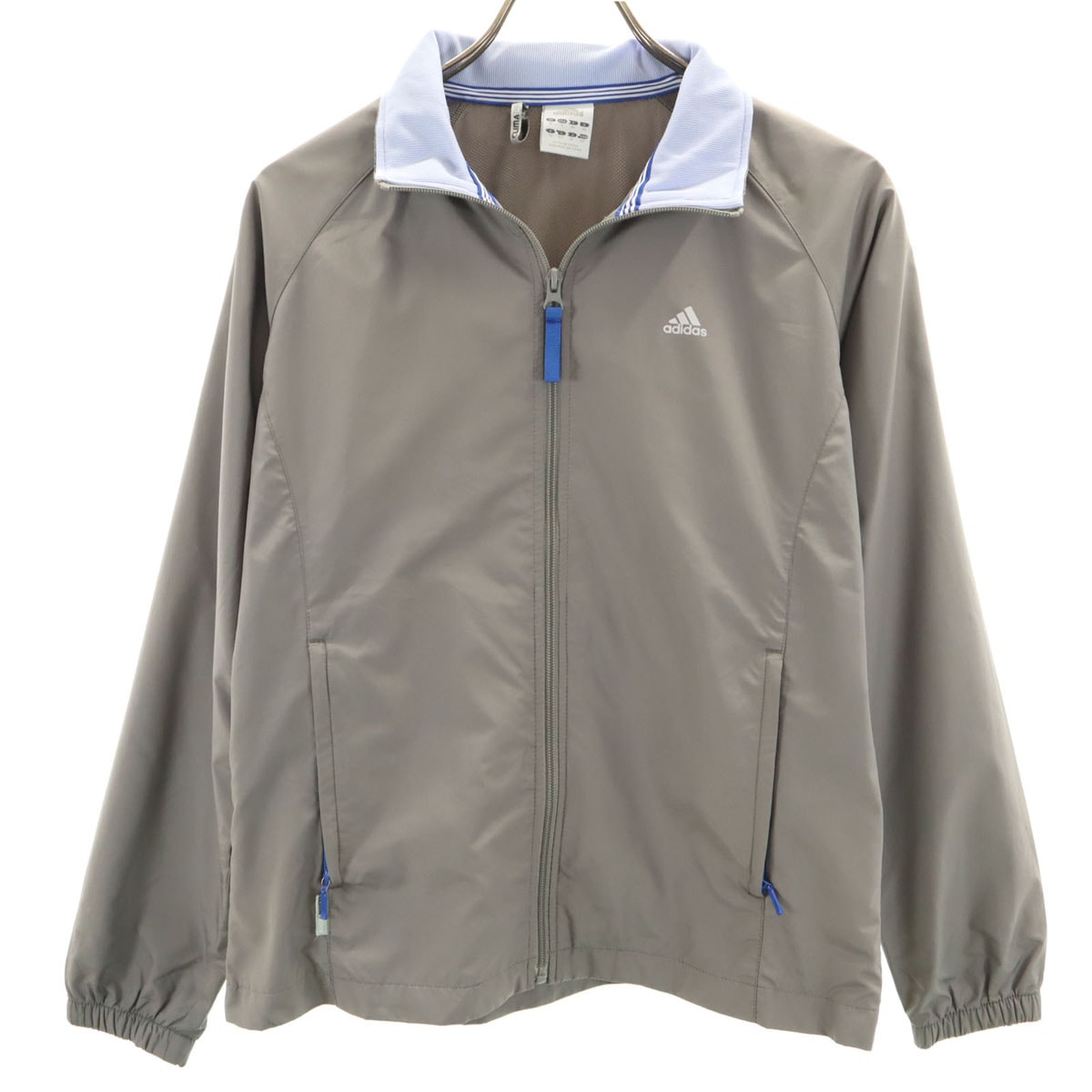 adidas アディダス ウインドブレーカー M グレー 裏メッシュ