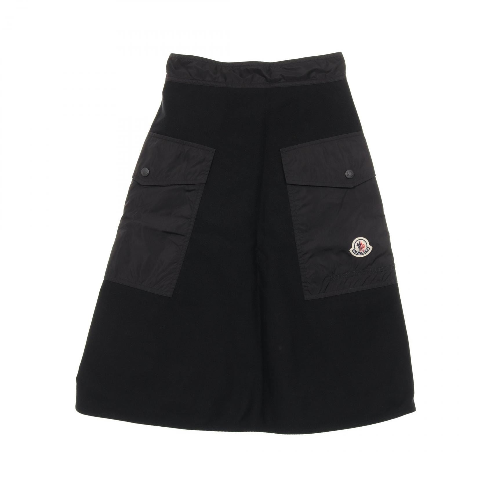 モンクレール MONCLER GONNA スカート 衣料品 ボトムス コットン レディース ブラック系 【中古】