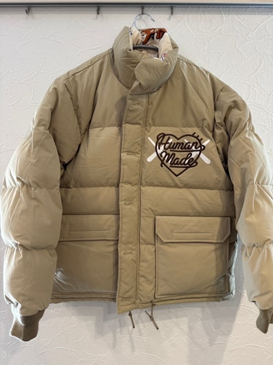 HUMAN MADE x KAWS Made Down Jacket "Beige"