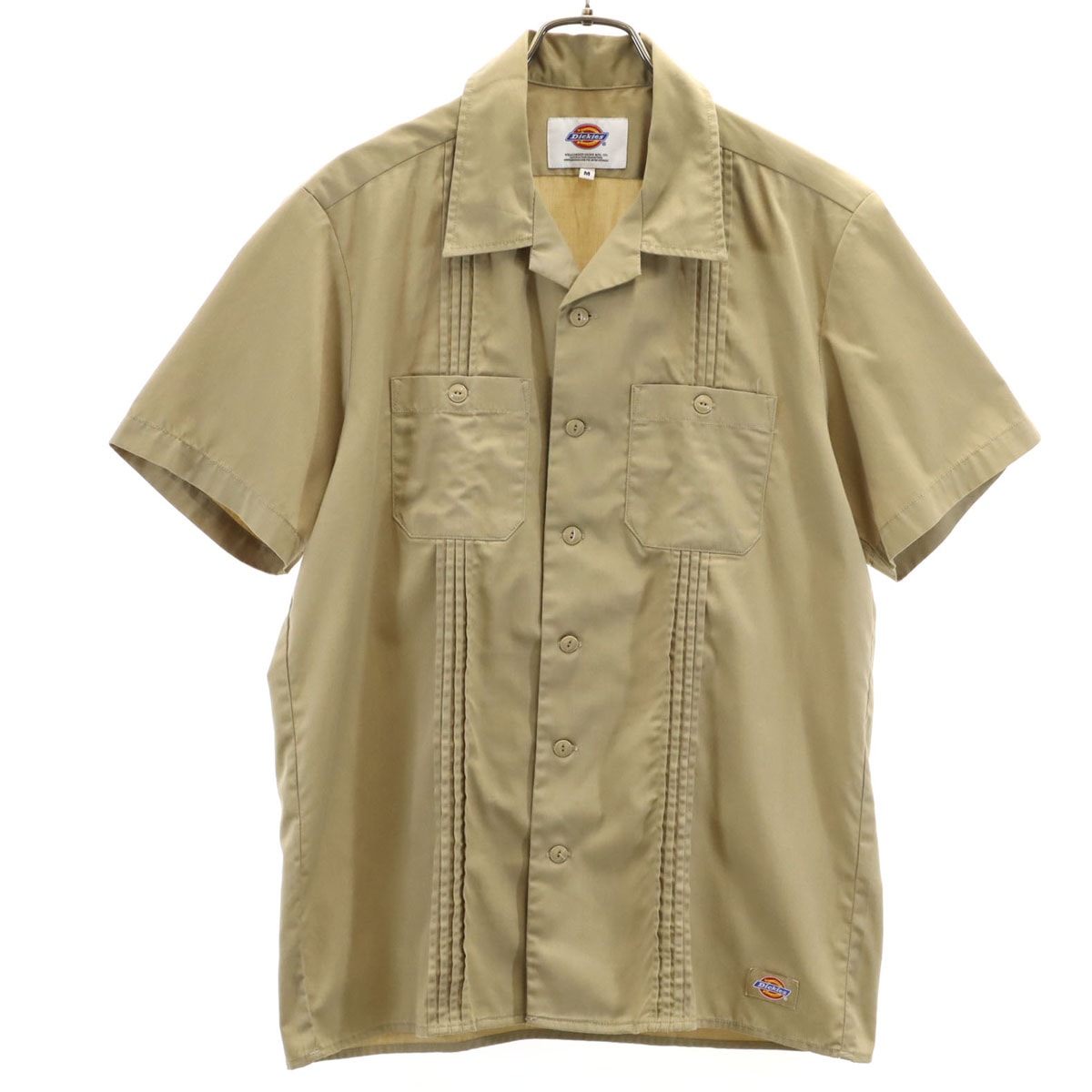 Dickies ディッキーズ 半袖 キューバ シャツ M ベージュ系
