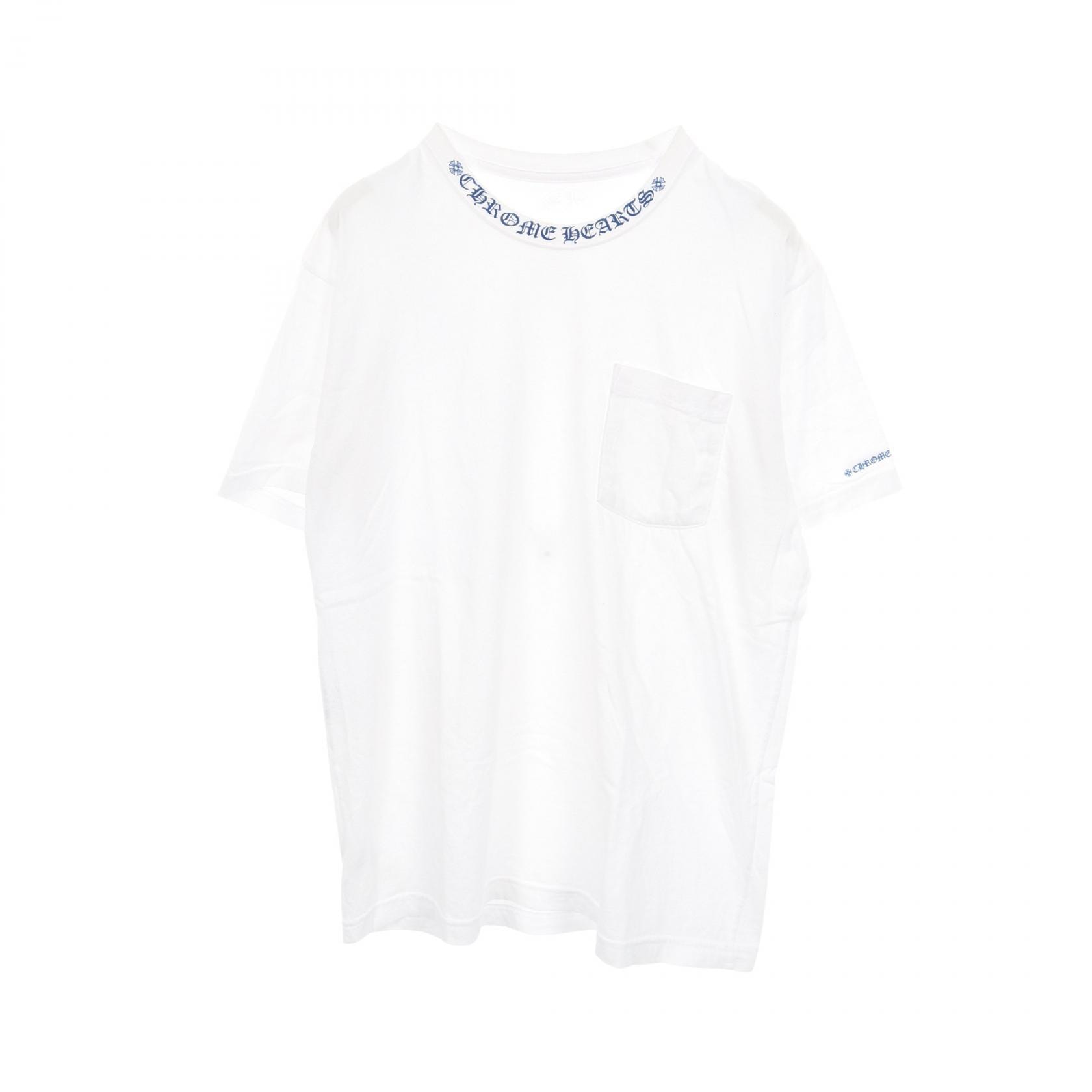 Chrome Hearts Neck Logo S/S T-Shirt "White/Blue"