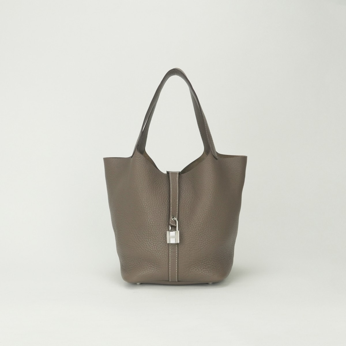 エルメス HERMES ピコタンロックMM ピコタンロック MM バッグ トートバッグ トリヨンクレマンス エトゥープ Etoupe グレー Gray シルバー金具 ハンドバッグ ピコタンロック22