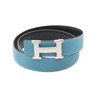 エルメス HERMES コンスタンス Hベルト リバーシブル ベルト 衣料品 カーフ(牛革) トゴ トゴ ブルージーン □I刻印(2005年製造) レディース ブルー系 / ブラック系 【中古】