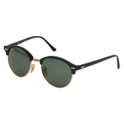 レイバン クラブラウンド サングラス RB4246 901 ブラック プラスチック メンズ Ray-Ban 中古