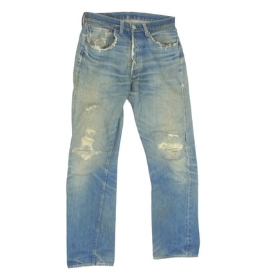 Levi's リーバイス デニムパンツ Vintage ヴィンテージ 70s 501 USA製 ボタン裏6 スモールe 66前期 デニム パンツ ライトブルー系 サイズ表記無【中古】