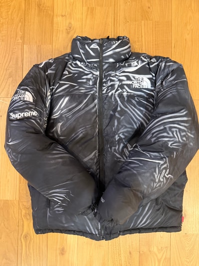 Supreme x The North Face Trompe Loeil Printed Nuptse Jacket "Black"