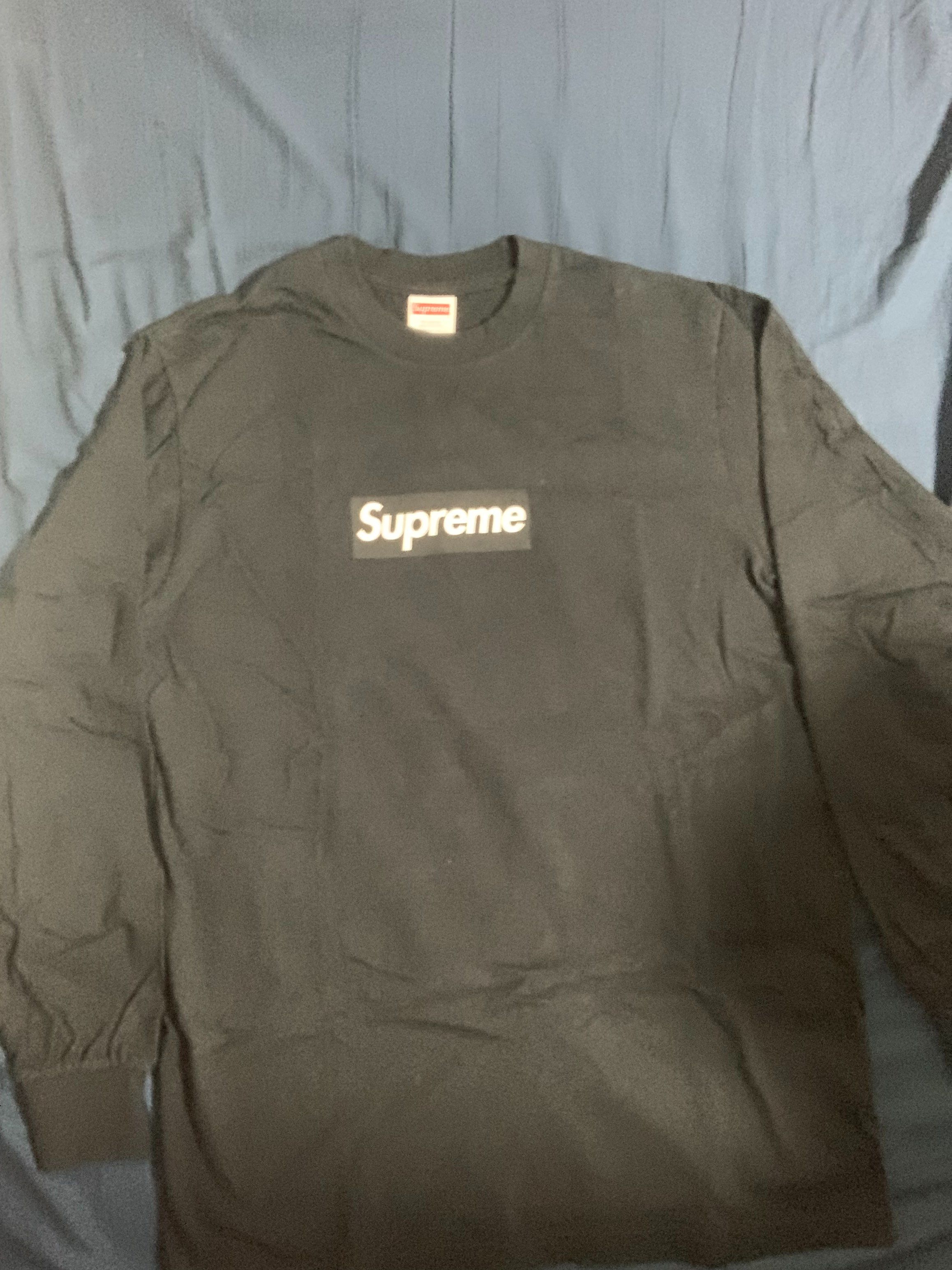 Supreme Box Logo L/S Tee "Black"