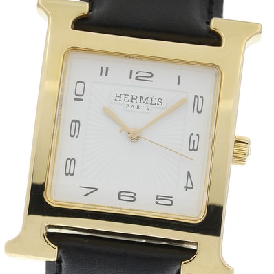 ☆良品 エルメス Hウォッチ HH1.801 クォーツ メンズ 【中古】