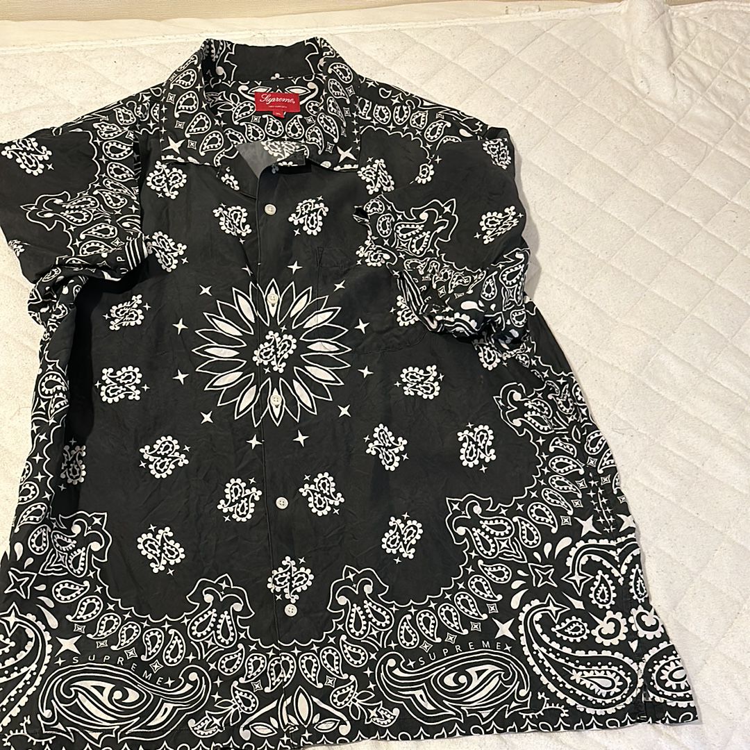 Supreme Bandana Silk S/S Shirt 