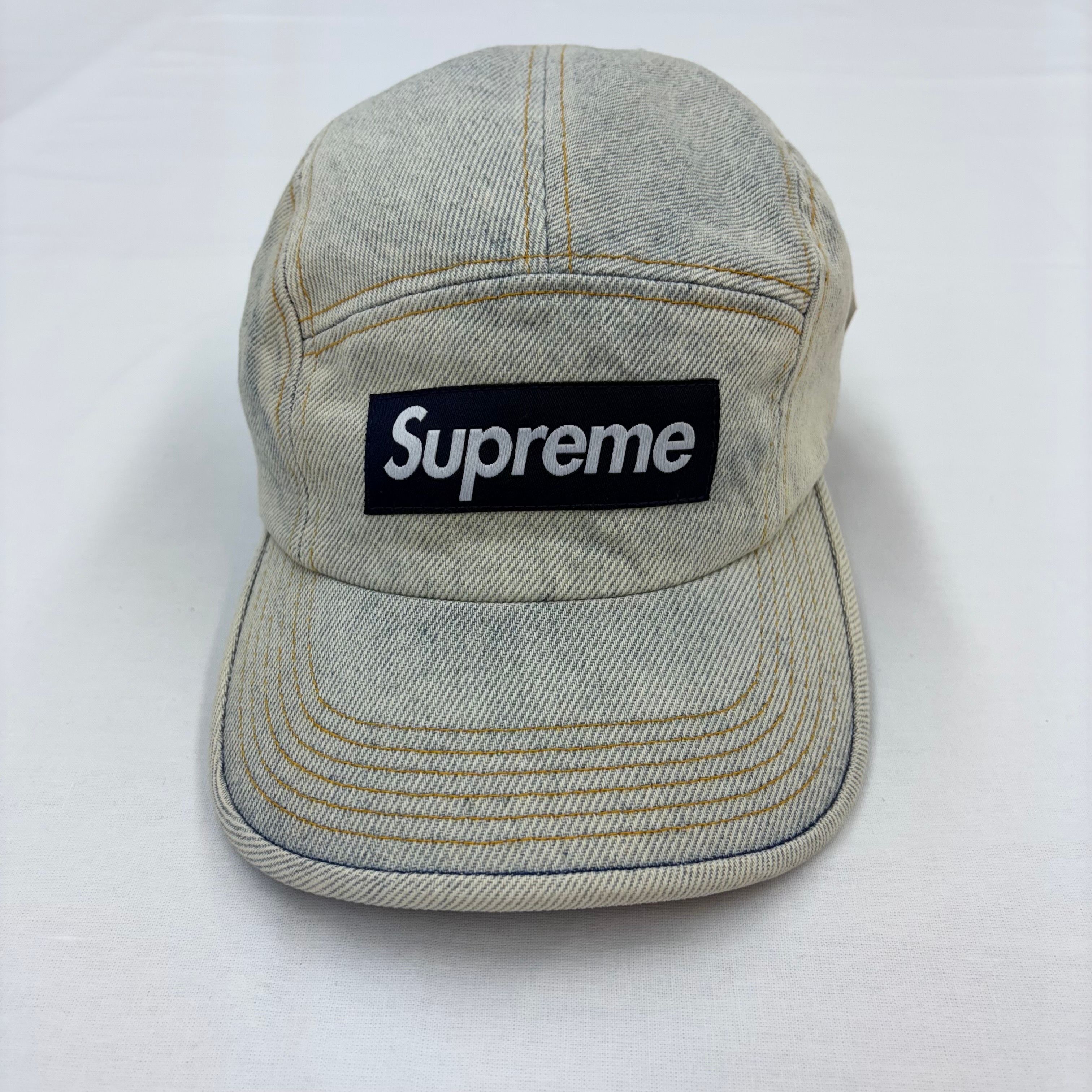 Supreme Denim Camp Cap "Dirty Indigo" (23SS)