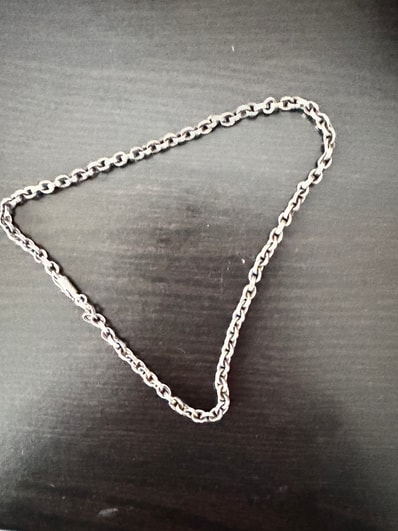 Chrome Hearts Paper Chain Necklace "Silver"