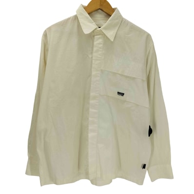 90S OLD 紺タグ USA製 1980 L/S 比翼 コットン ワーク シャツ【1143380279716】