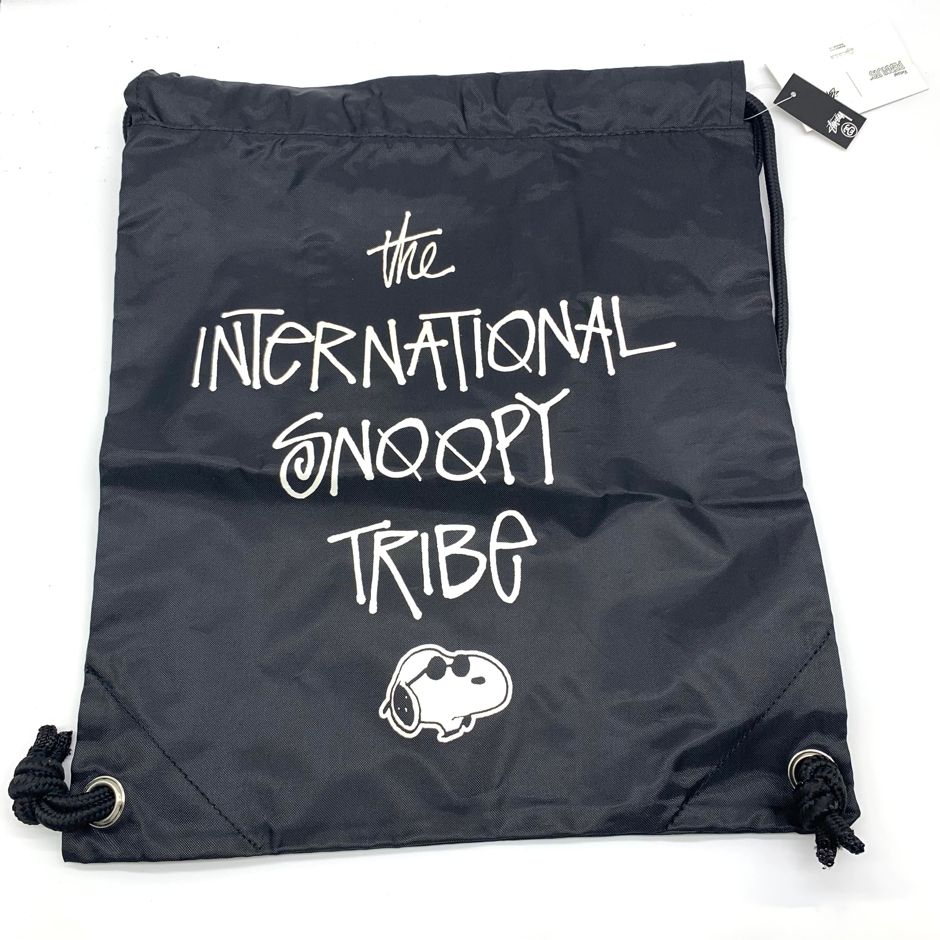 STUSSY×PEANUTS knapsack Black