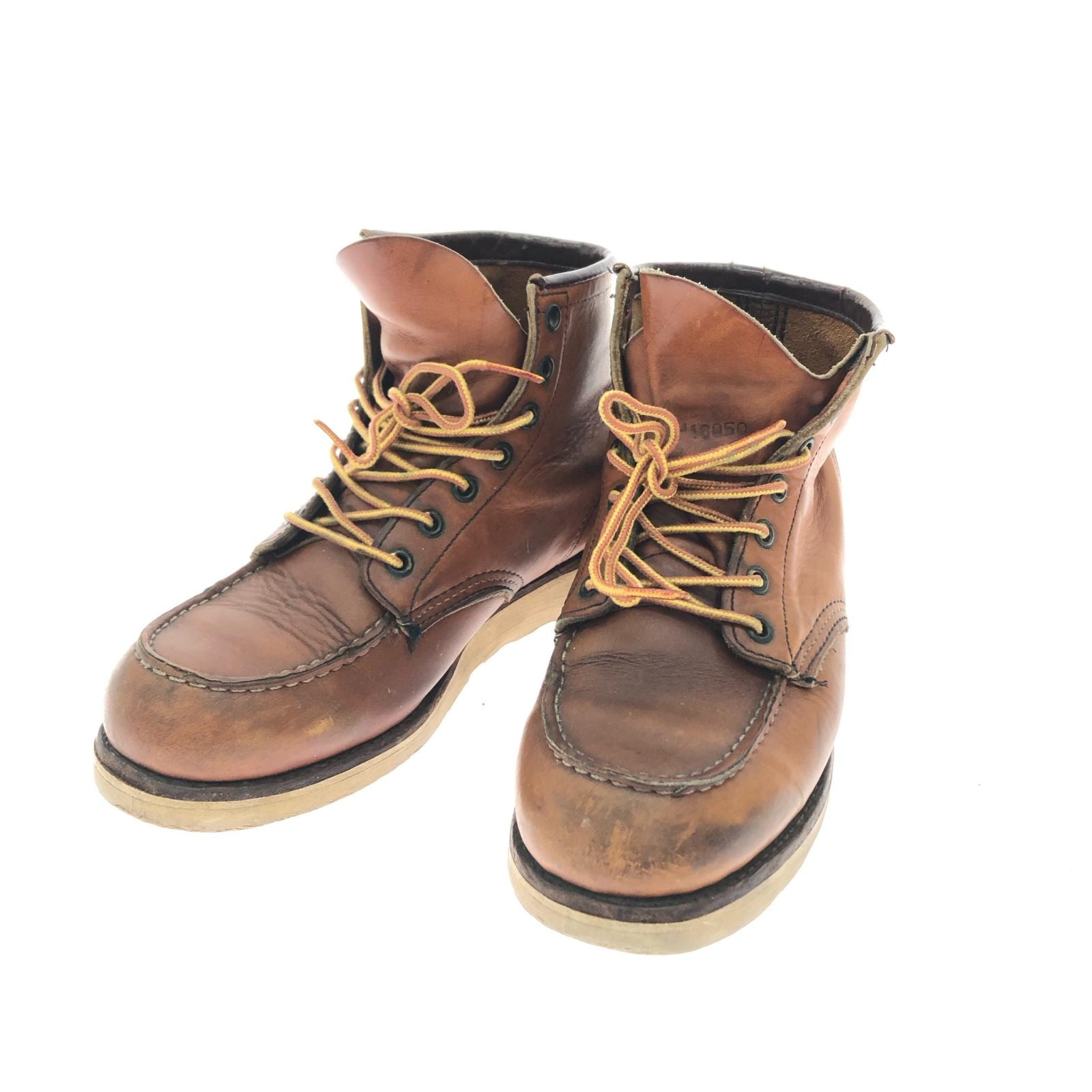 ▼▼RED WING レッドウィング メンズブーツ モックトゥ アイリッシュセッター 縦刺繍羽タグ 26cm ブラウン