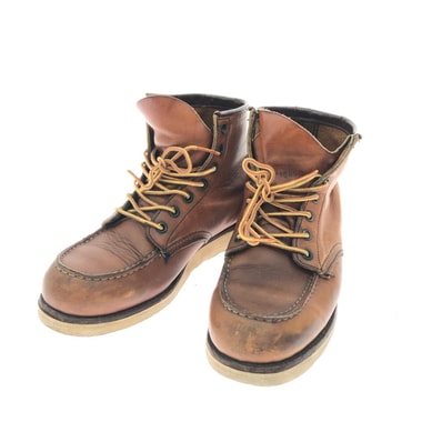 ▼▼RED WING レッドウィング メンズブーツ モックトゥ アイリッシュセッター 縦刺繍羽タグ 26cm ブラウン