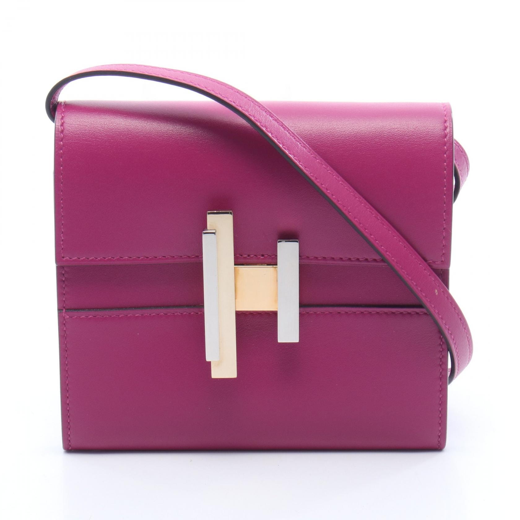 エルメス HERMES シネティック ミニ トゥーゴー ショルダーバッグ バッグ レザー ヴィランドリー ローズパープル C刻印(2018年製造) レディース ピンク系 【中古】