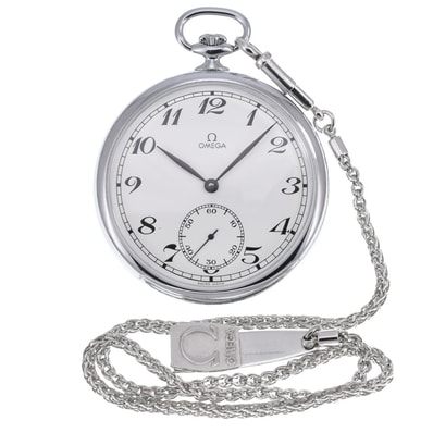 オメガ OMEGA Ref.121.1740 ヴィンテージ スモールセコンド ホワイト 手巻き メンズ 美品 袋付き O#151069