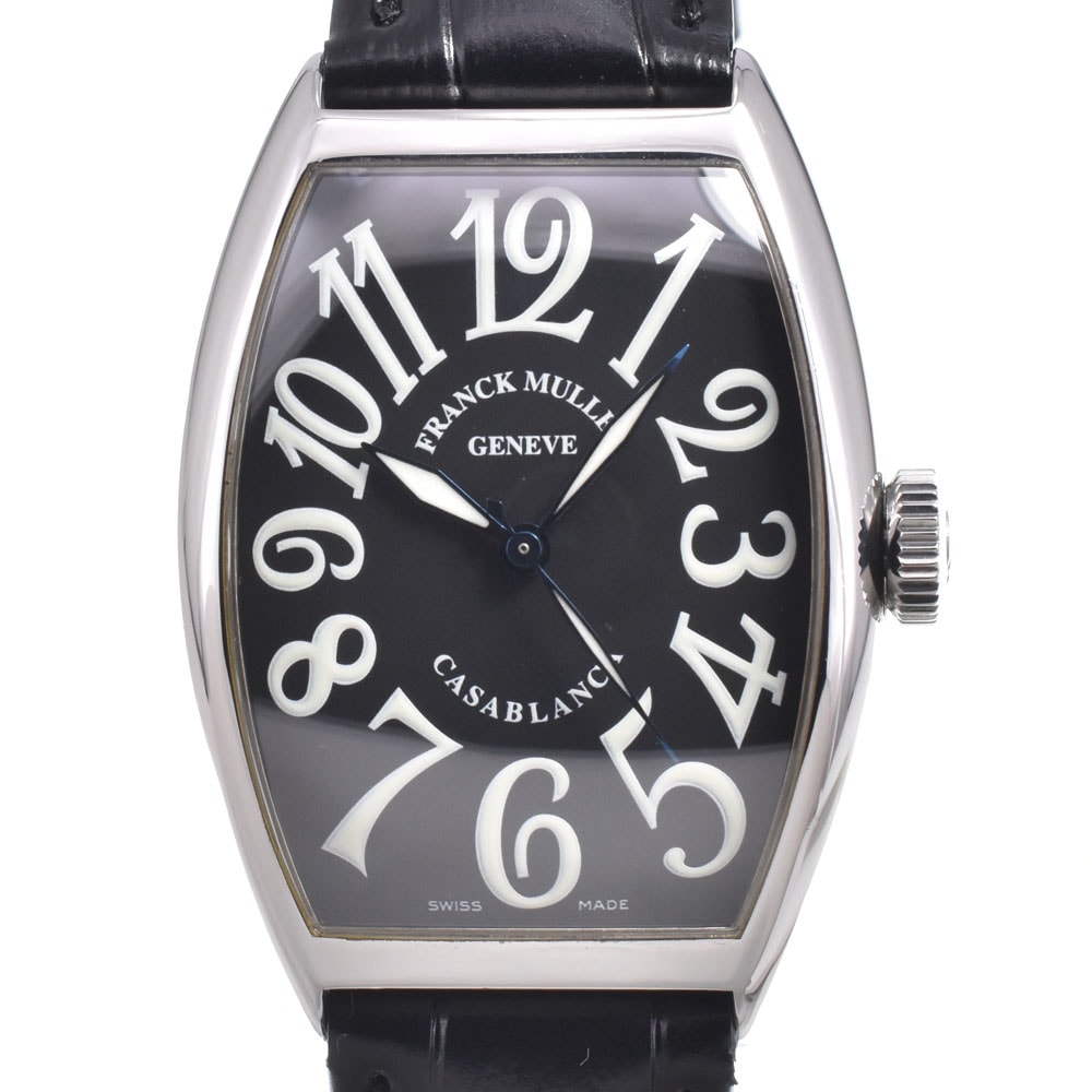 フランクミュラー FRANCK MULLER 5850 トノウカーベックス カサブランカ ブラック 自動巻き メンズ 美品 箱・保証書付き 腕時計 L#150856