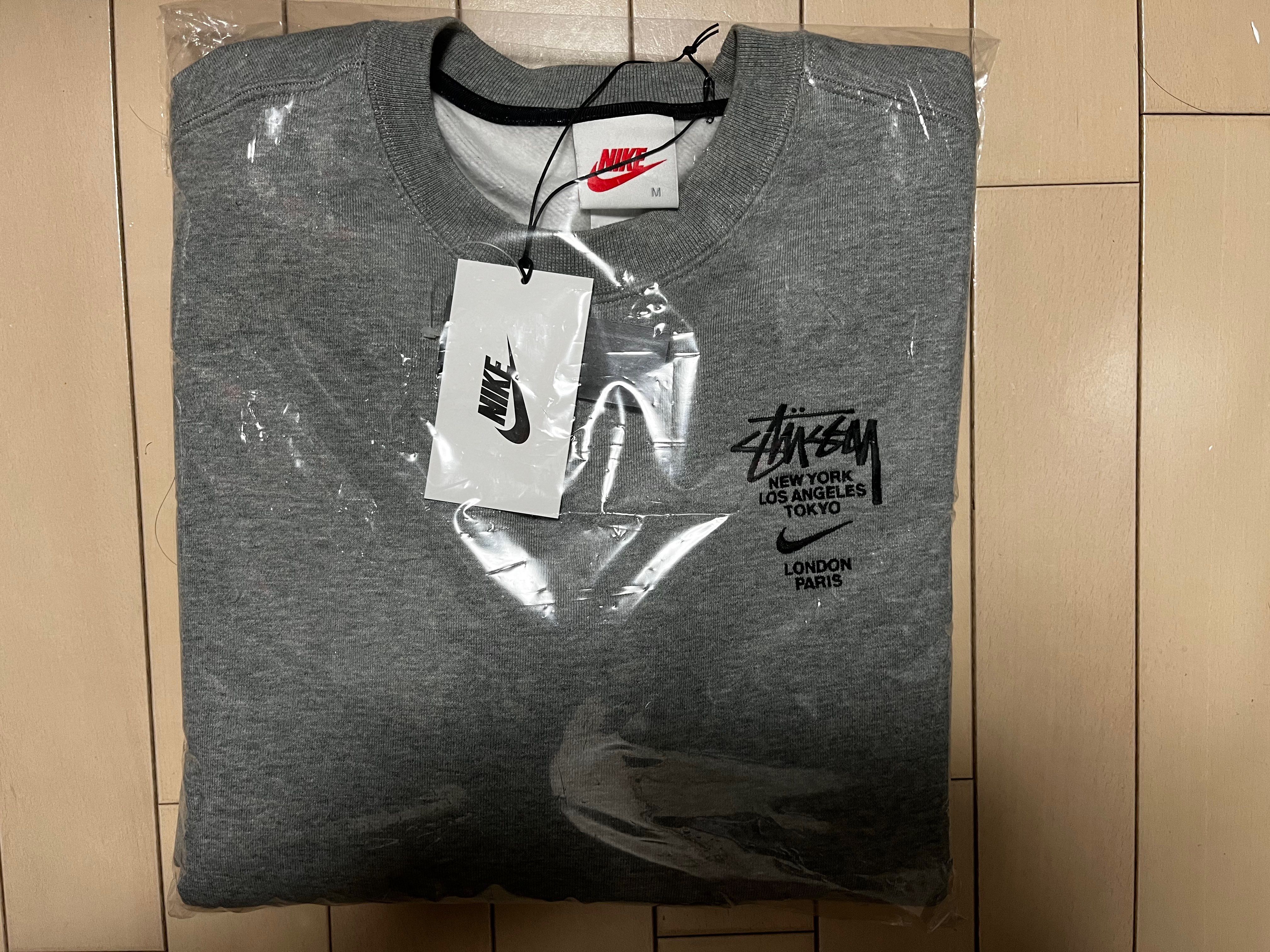 Nike x Stussy International Crewneck Sweatshirt (US Size) "Grey" DC4198-050